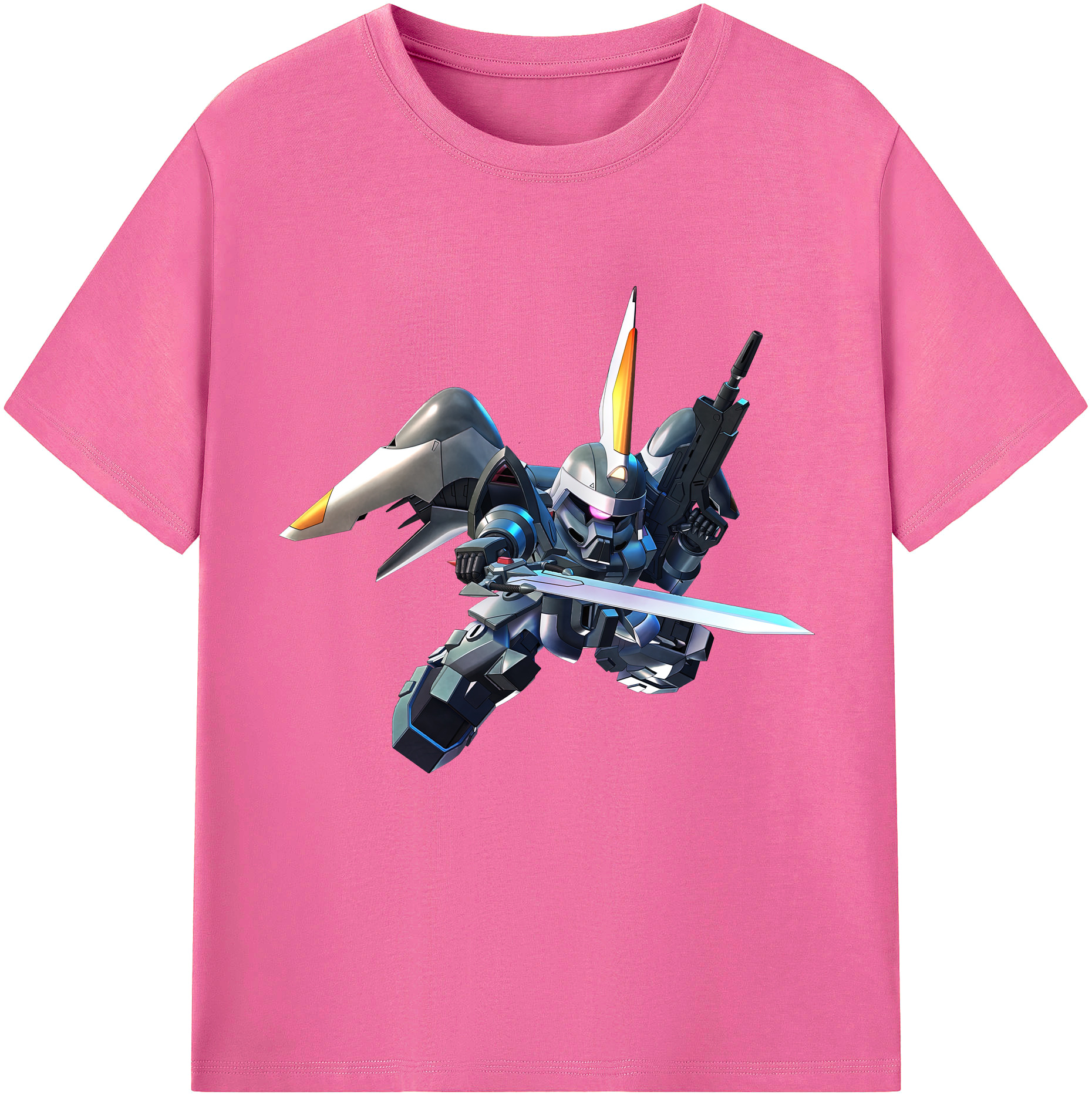 （画像用） 機動戦士ガンダム Mobile Suit Gundam レディースカジュアルプリントTシャツ（綿100％）